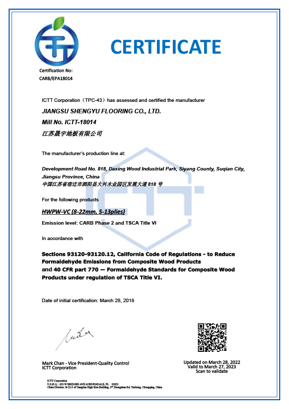 Certification